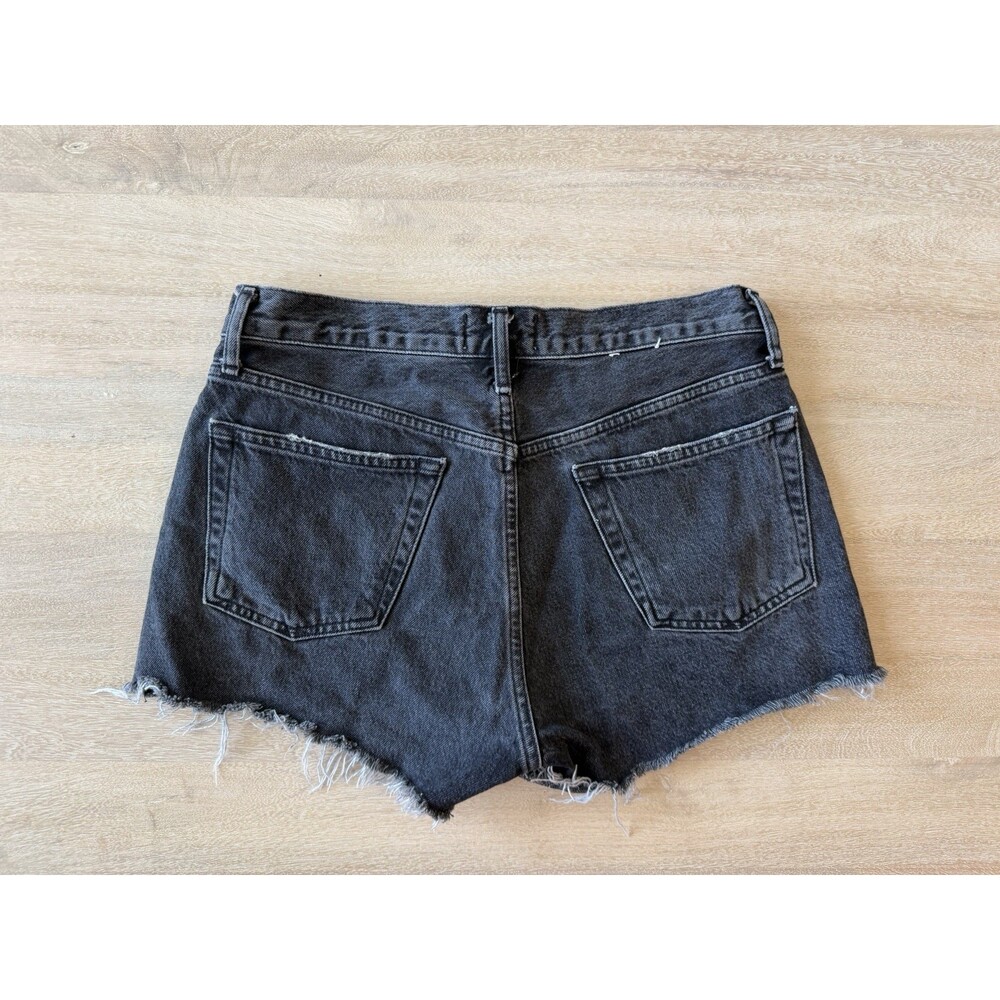 Agolde Parker Denim Shorts in Bewitched Washed Black Size 27 3" Inseam - Picture 5 of 8